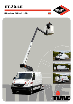 Nacele telescopice montate pe camion Versalift ET-30-LE