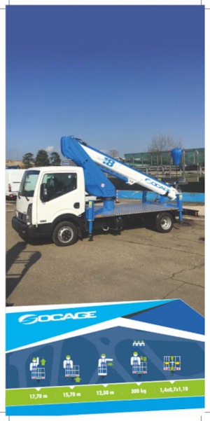 Nacele telescopice montate pe camion Socage forSte 18 T Speed H+H