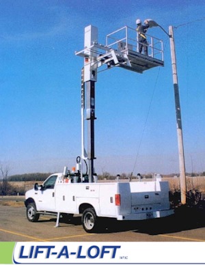 Nacele telescopice montate pe camion Lift-A-Loft IMPAC - IM-24