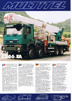 Nacele telescopice montate pe camion Multitel J 346 TA