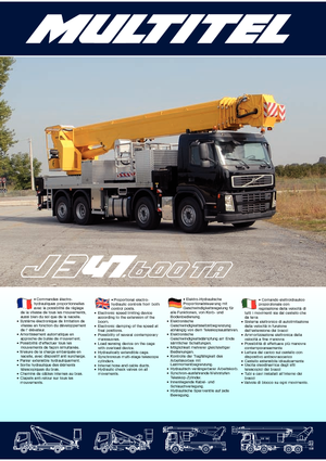 Nacele telescopice montate pe camion Multitel J 347.600