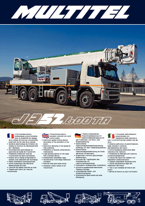 Nacele telescopice montate pe camion Multitel J 352.600