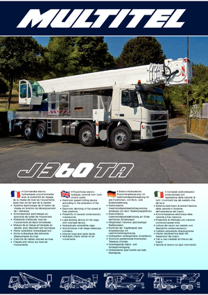 Nacele telescopice montate pe camion Multitel J 360 TA