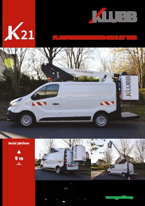 Nacele telescopice montate pe camion Klubb K21B