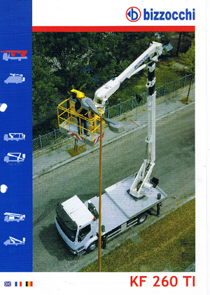 Nacele telescopice montate pe camion Bizzocchi KF 260 TI