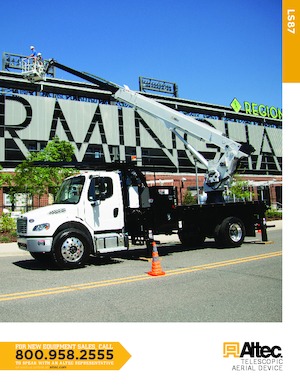 Nacele telescopice montate pe camion Altec LS87