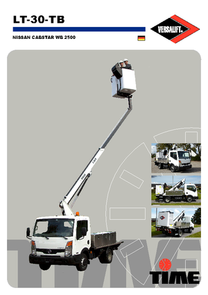 Nacele telescopice montate pe camion Versalift LT-30-TB