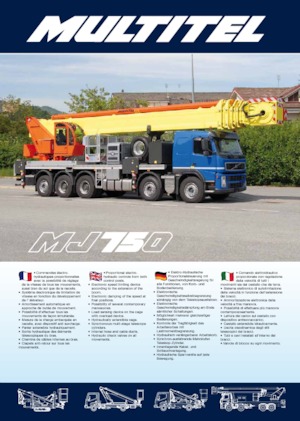 Nacele telescopice montate pe camion Multitel MJ 775
