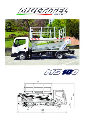 Nacele telescopice montate pe camion Multitel MS 100 