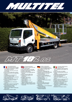 Nacele telescopice montate pe camion Multitel MT 182 Alu/AZ