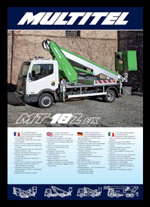 Nacele telescopice montate pe camion Multitel MT 182 EX 