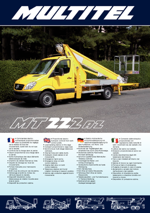 Nacele telescopice montate pe camion Multitel MT 222 AZ