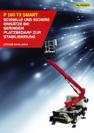 Nacele telescopice montate pe camion Palfinger P 160 TX
