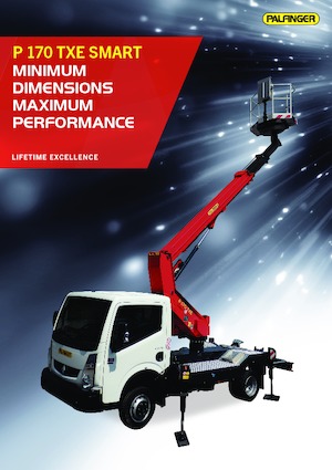 Nacele telescopice montate pe camion Palfinger P 170 TXE