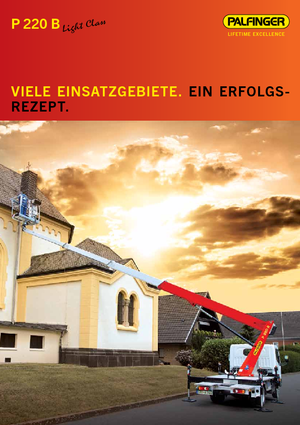 Nacele telescopice montate pe camion Palfinger P220B