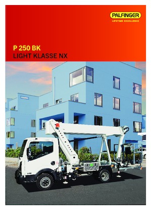 Nacele telescopice montate pe camion Palfinger P 250 BK