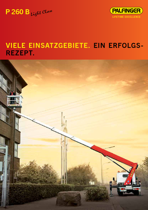 Nacele telescopice montate pe camion Palfinger P260B