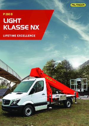 Nacele telescopice montate pe camion Palfinger P 280 B