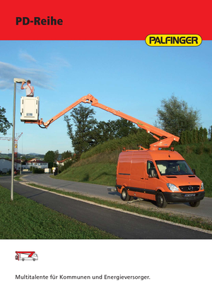 Nacele telescopice montate pe camion Palfinger PD 182 V