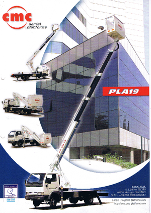 Nacele telescopice montate pe camion CMC PLA 19