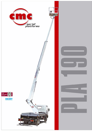 Nacele telescopice montate pe camion CMC PLA190