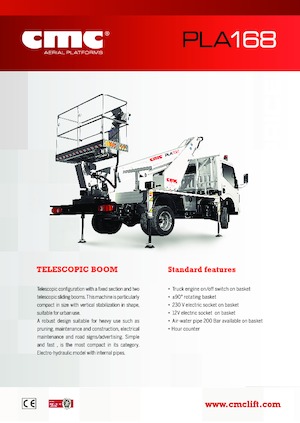 Nacele telescopice montate pe camion CMC PLA168