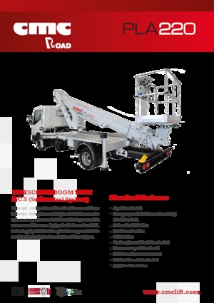 Nacele telescopice montate pe camion CMC PLA220