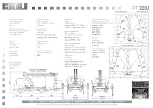 Nacele telescopice montate pe camion ISOLI PT200J