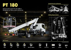 Nacele telescopice montate pe camion ISOLI PT180