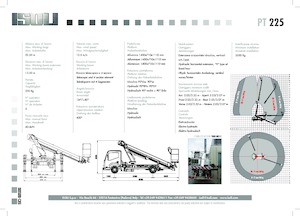 Nacele telescopice montate pe camion ISOLI PT225 HE HE