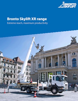 Nacele telescopice montate pe camion Bronto Skylift S 47 XR