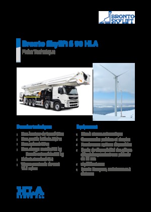 Nacele telescopice montate pe camion Bronto Skylift S 90 HLA