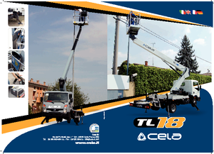 Nacele telescopice montate pe camion CELA TEL18
