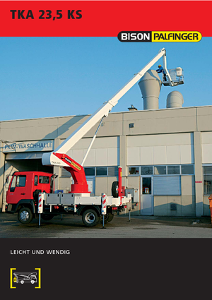 Nacele telescopice montate pe camion Bison-Palfinger TKA 23,5 KS