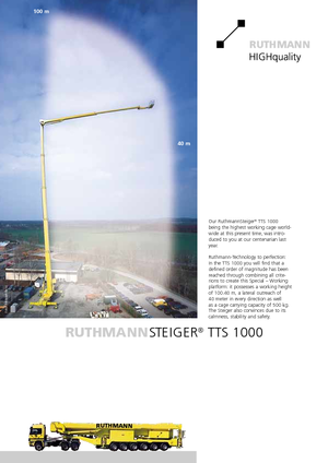 Nacele telescopice montate pe camion Ruthmann TK 145 (Fa.)