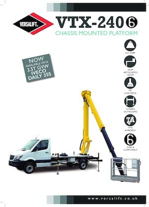 Nacele telescopice montate pe camion Versalift VTX-240 