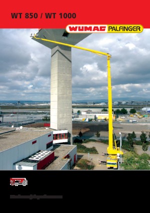 Nacele telescopice montate pe camion Palfinger WT 1000