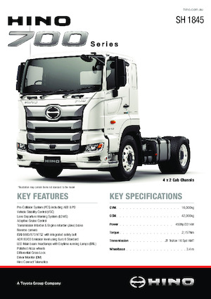 Capete tractor Hino 700 SH 1845 4x2
