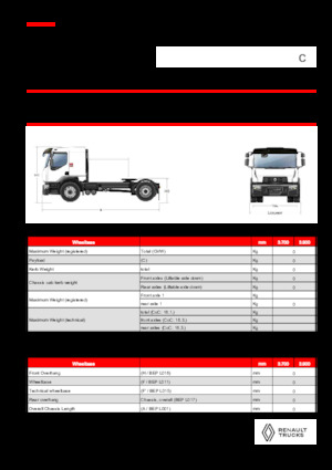 Capete tractor Renault C CAB2300 460 4X2 T E6