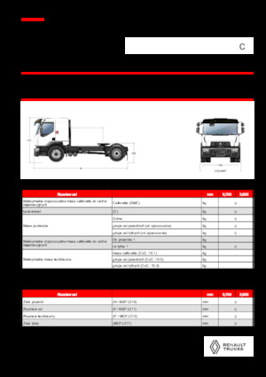 Capete tractor Renault C CAB2300 460 4X2 T E6