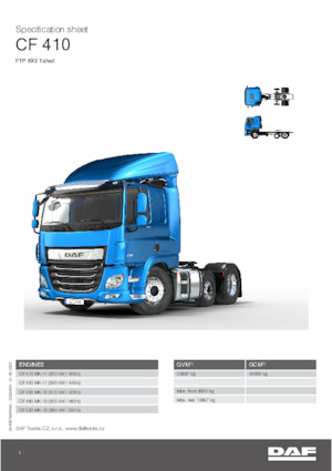 Capete tractor DAF CF 410 FTP