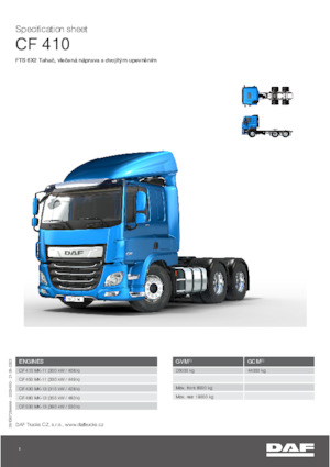 Capete tractor DAF CF 410 FTS