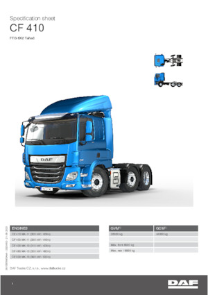 Capete tractor DAF CF 450 FTG