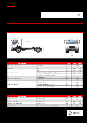 Capete tractor Renault D 19 WIDE 4X2 T 460 E6