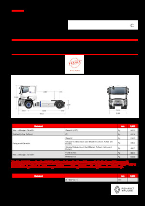 Capete tractor Renault E-TECH C - T4x2 ROAD