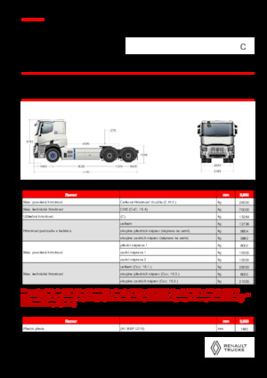 Capete tractor Renault E-TECH C - T6x4 ROAD