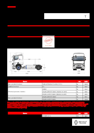 Capete tractor Renault E-TECH T - T4x2