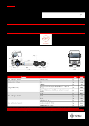 Capete tractor Renault E-TECH T - T6x2 TAG