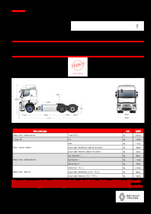 Capete tractor Renault E-TECH T - T6x2 TAG