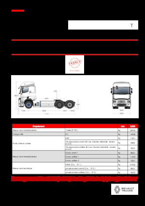 Capete tractor Renault E-TECH T - T6x2 TAG